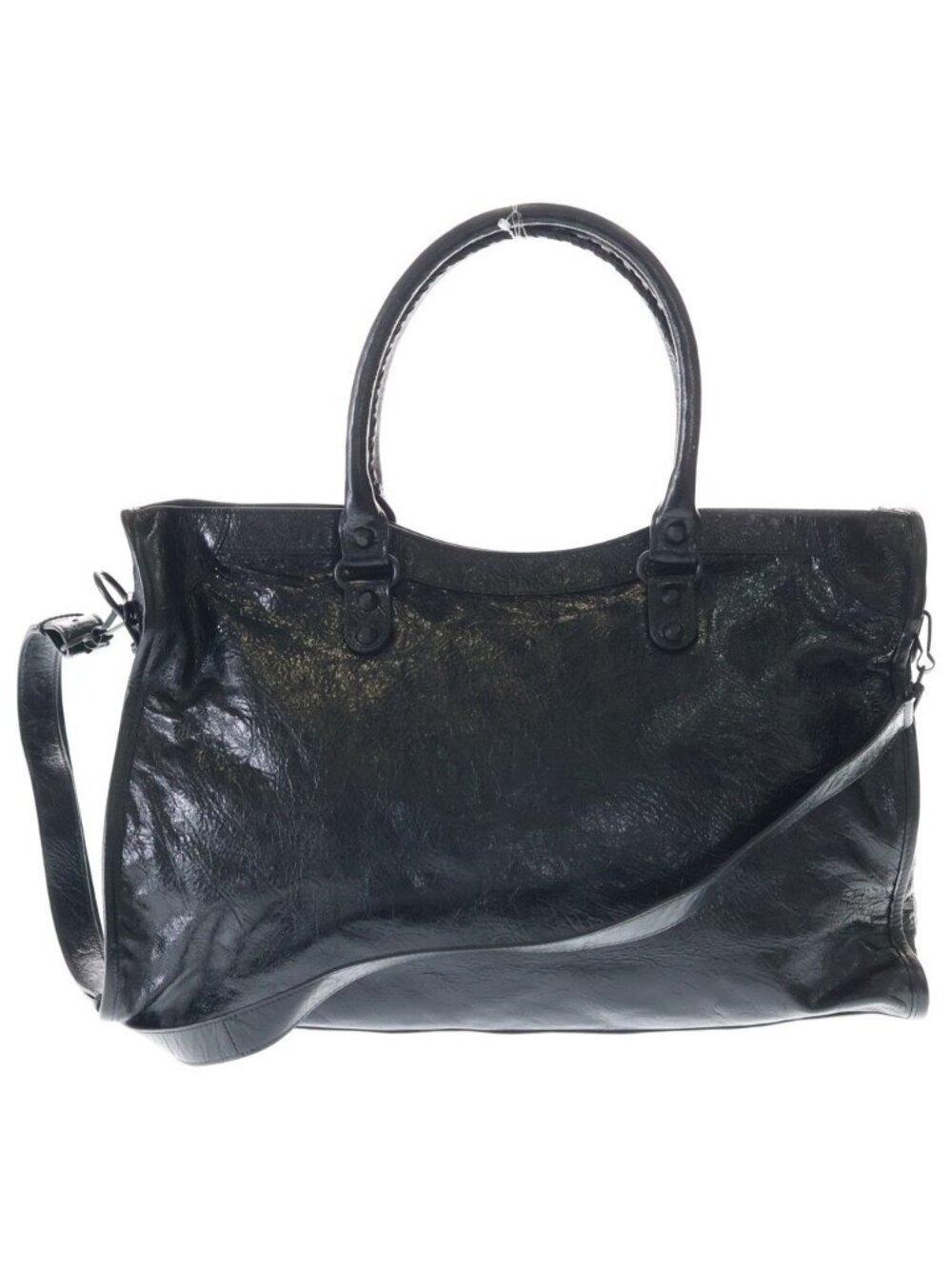 Balenciaga City Large Leather 2-Way Bag Black - Picture 2 of 6
